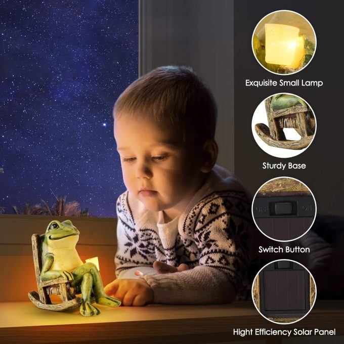 Miniature Frog Garden Statue - Image 3