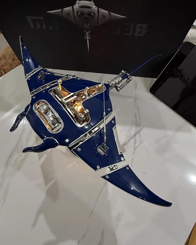Robotic Manta Ray Metal Model