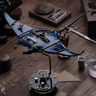Robotic Manta Ray Metal Model